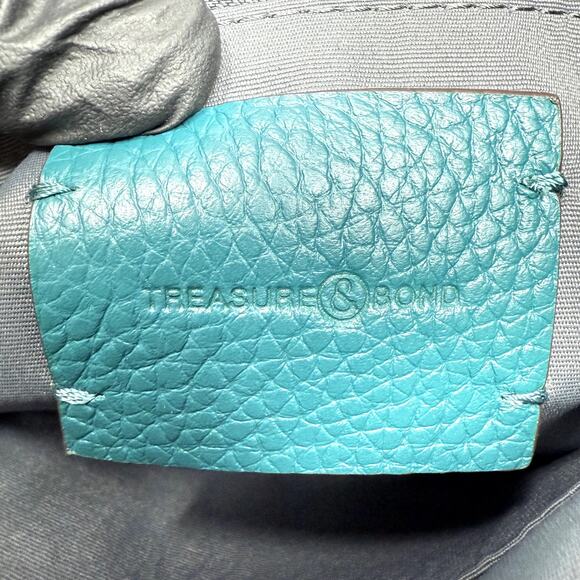 Treasure & Bond Purse Crossbody Flat Hand Bag Boho Teal Detach/Adjust-able Strap - Picture 2 of 14